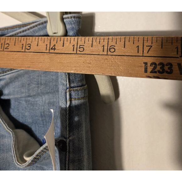 Edyson Valentino Wide Leg Jeans Womens 30 High Rise Light Wash Stretch NWT - Picture 9 of 12